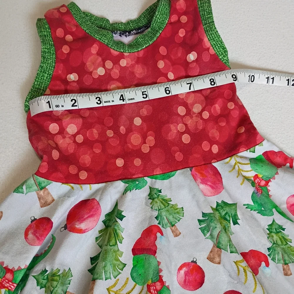 Festive Red and Green Holiday Dress